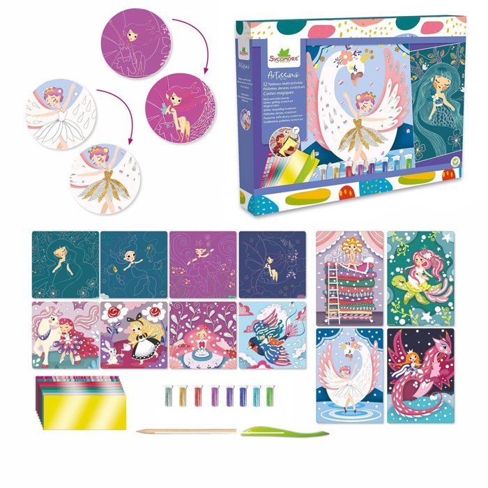 SYCOMORE - 12 Multi Activities - Magic Tales - Multicolores