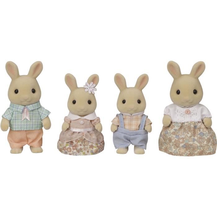 Miniature figurines - SYLVANIAN FAMILIES - 5706 - The Creme Rabbit family