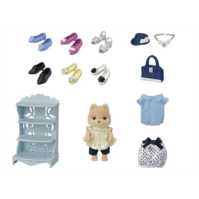 SYLVANIAN FAMILIES Fashion and big sister caramel dog suitcase For Children