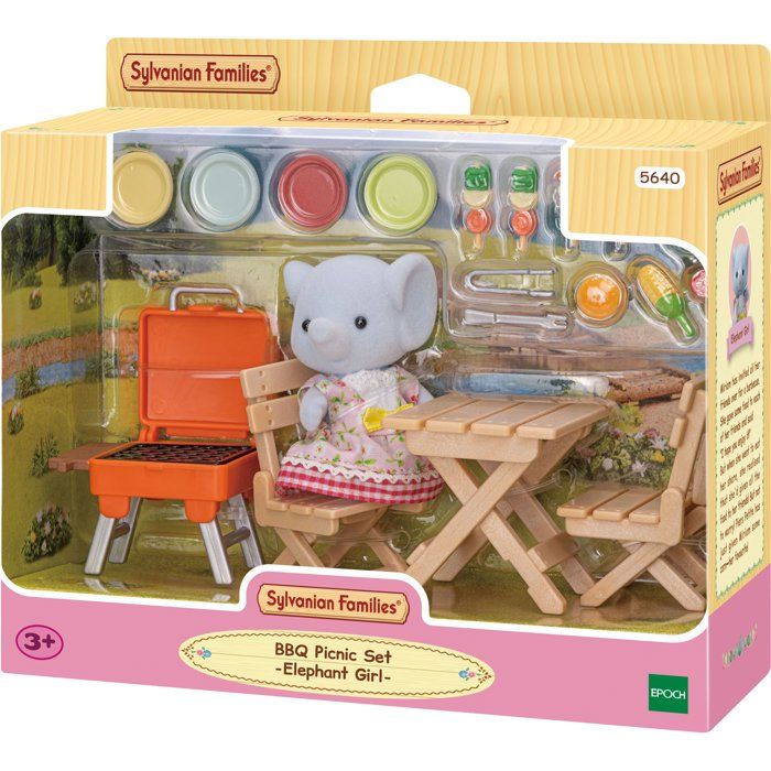 Sylvanian Families - The Elephant Girl and Her Picnic Set
