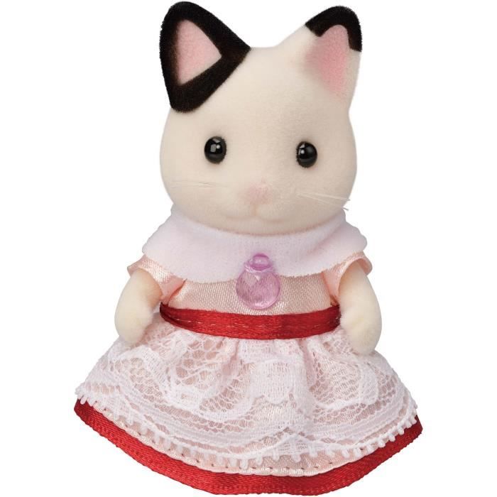 The girl with two -tone cats and her birthday snack - Sylvanian Families - 5646 - From 3 years