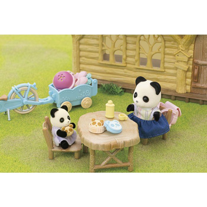 The girl Panda, her bike and her trailer - Sylvanian Families - 5652 - From 3 years old