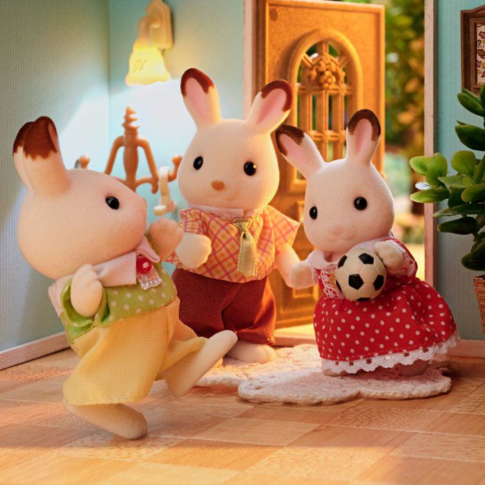 The Chocolate Rabbit Family - Sylvanian Families - 5655 - From 3 years old
