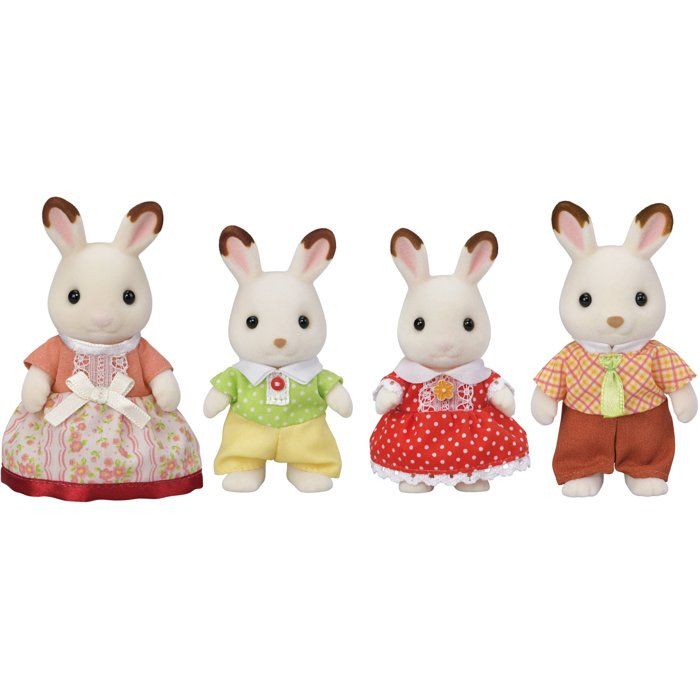 The Chocolate Rabbit Family - Sylvanian Families - 5655 - From 3 years old