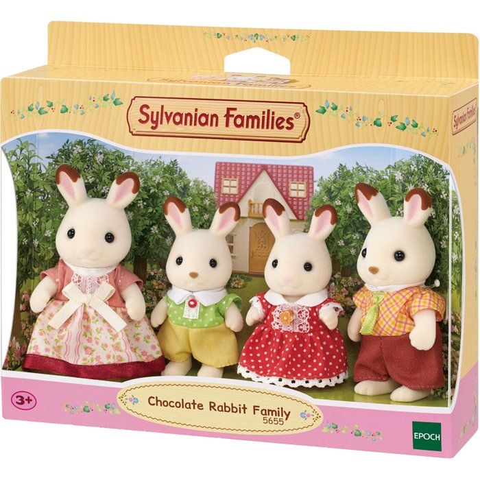 The Chocolate Rabbit Family - Sylvanian Families - 5655 - From 3 years old