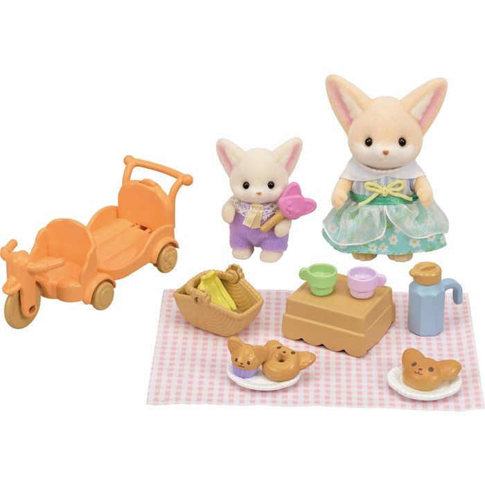 The picnic set of Fennec - Sylvanian Families brothers and sisters