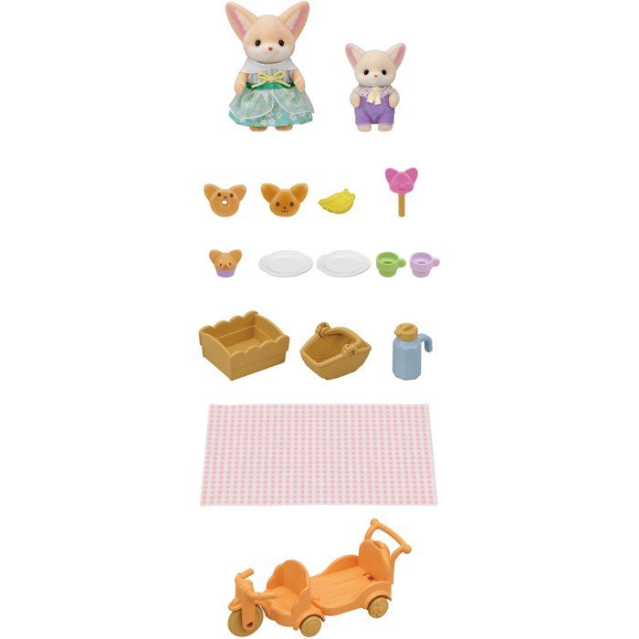 The picnic set of Fennec - Sylvanian Families brothers and sisters