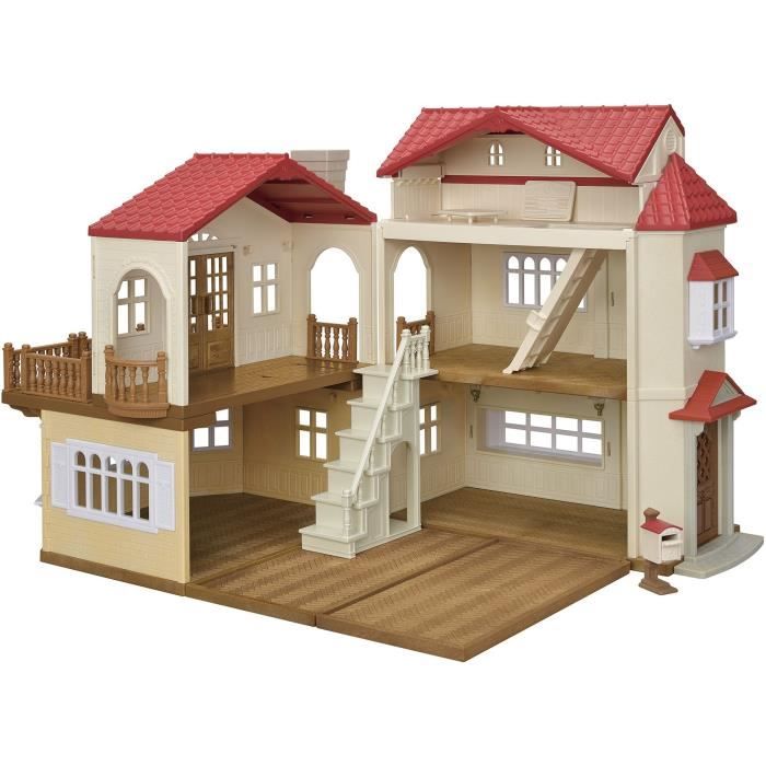 Miniature figurines - SYLVANIAN FAMILIES - 5708 - The big lit house and its secret room
