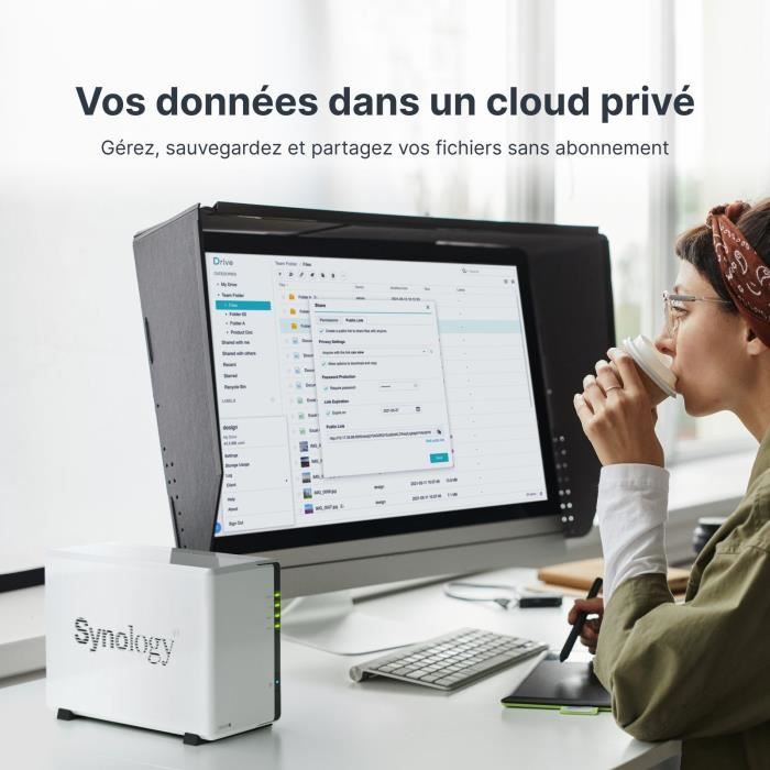 NAS server - SYNOLOGY - DS223J - 2 bays