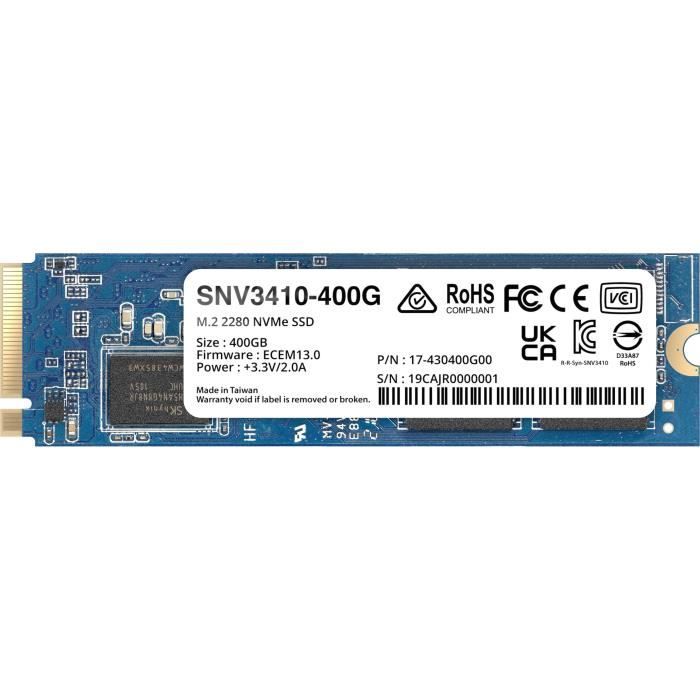 SYNOLOGY - SNV3410-400G - SSD - 400 GB - NVMe M.2 - Internal NAS