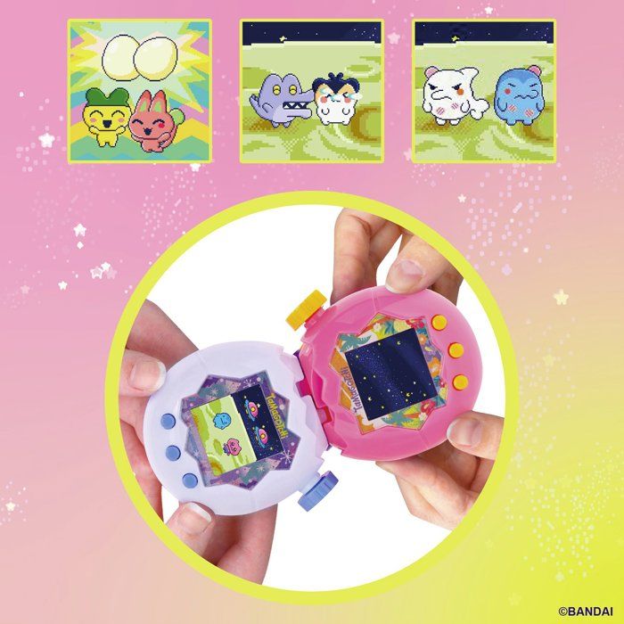 Tamagotchi - BANDAI - Paradise White Glacier - zoom wheel - interactive - French version