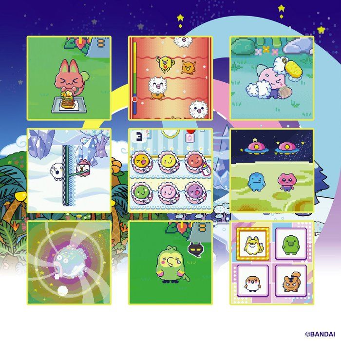 Tamagotchi - BANDAI - Paradise White Glacier - zoom wheel - interactive - French version