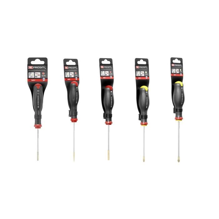 Facom tool box + 20 tools - 5 Protwist screwdriver + 9 male keys + 4 fork keys + river hammer + pliers - tbx1m.pb