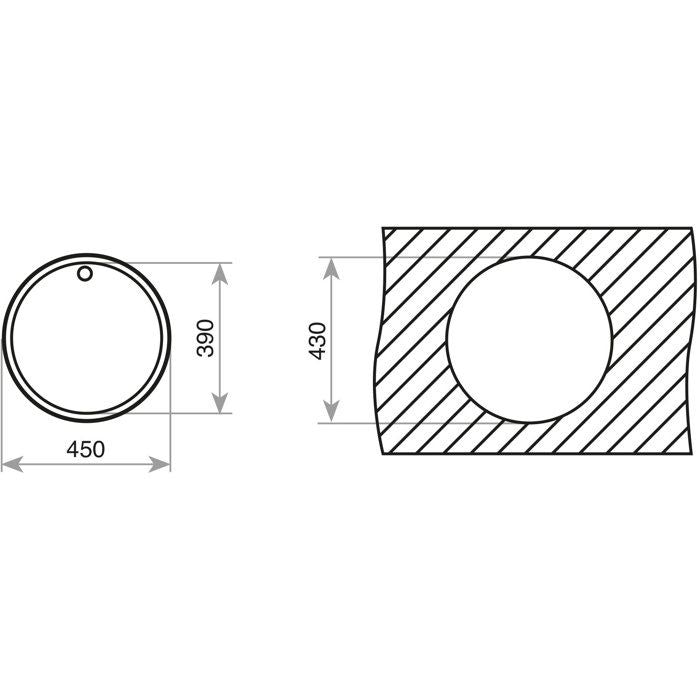 Évier - Acier inoxydable - Inox poli - Encastrable - TEKA - Redondo