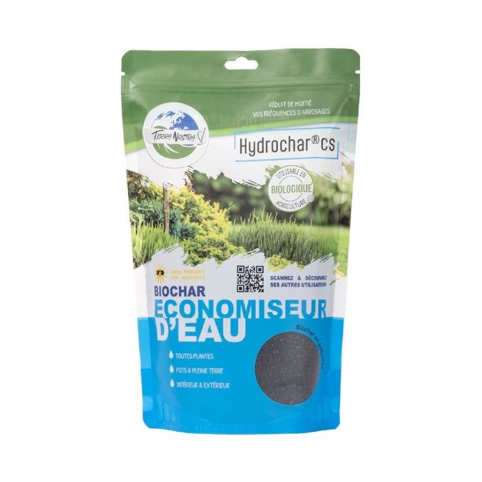 Hydrochar CS Water Retainer - TERRA NOSTRA - 162334 - Water Saving for Plants - 300g Sachet