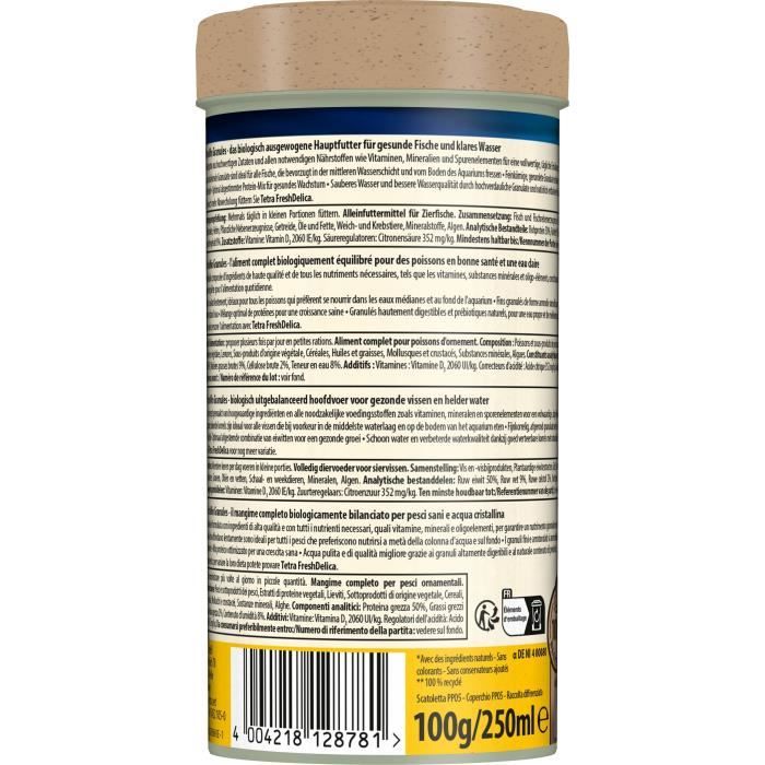 TETRA TetraMin Premium feed supplements for tropical fish pellets - Bio Active Formula -250 ml
