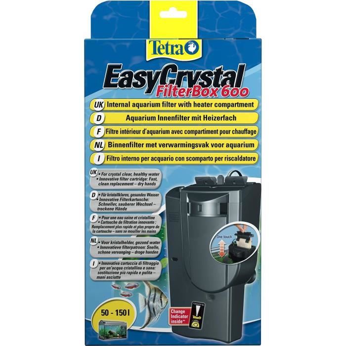 Tetra EasyCrystal Filterbox 600 Interior filter - 600 L/H - For aquariums from 50 to 150 liters