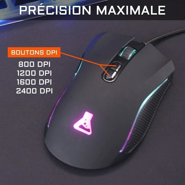 3 in 1 Gaming Combo - Backlit gaming keyboard and gaming mouse + Mouse pad - THE G-LAB - COMBO YTTRIUM