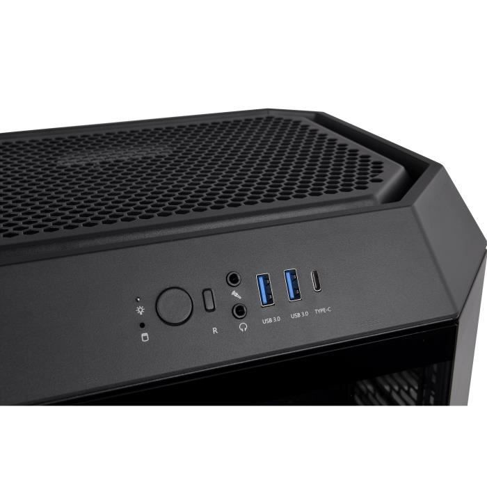 PC case - THERMALTAKE - The TOWER 300 (Black) - Mini tower - Micro-ATX format - Without power supply