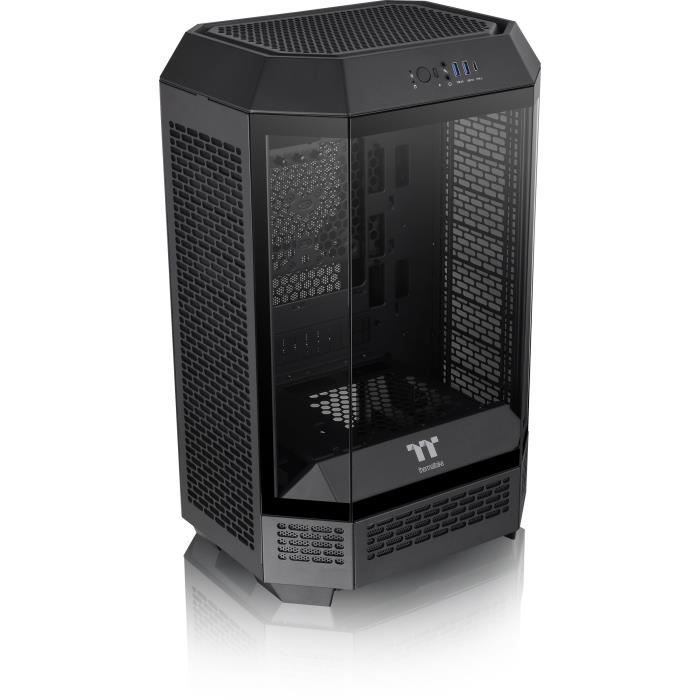 PC case - THERMALTAKE - The TOWER 300 (Black) - Mini tower - Micro-ATX format - Without power supply