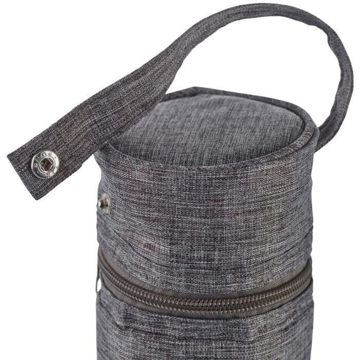 THERMOBABY baby bottle holder - insulated - heather gray