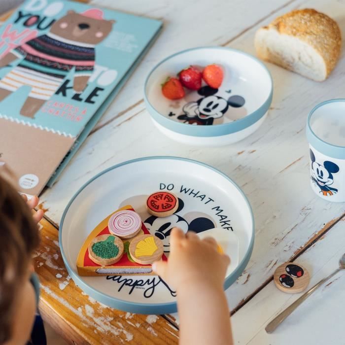 THERMOBABY MICKEY 2nd age meal pack - 3 plates + a cup + 1 spoon
