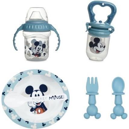 THERMOBABY MICKEY 1st age meal pack - 1 nibbler + 1 bowl + 1 cup with handle + 2 spoons