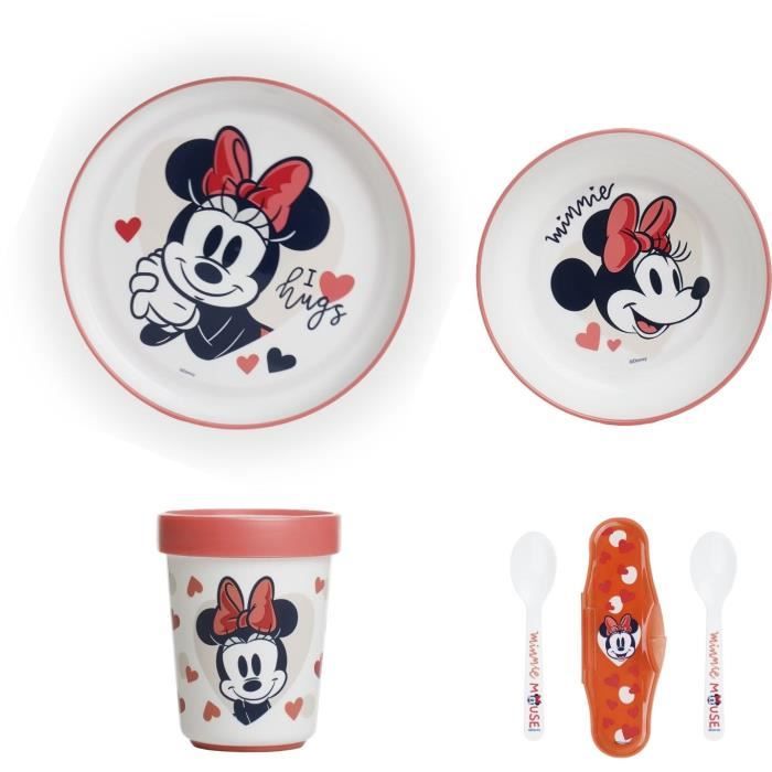 THERMOBABY MINNIE 2nd age meal pack - 3 plates + a cup + 1 spoon