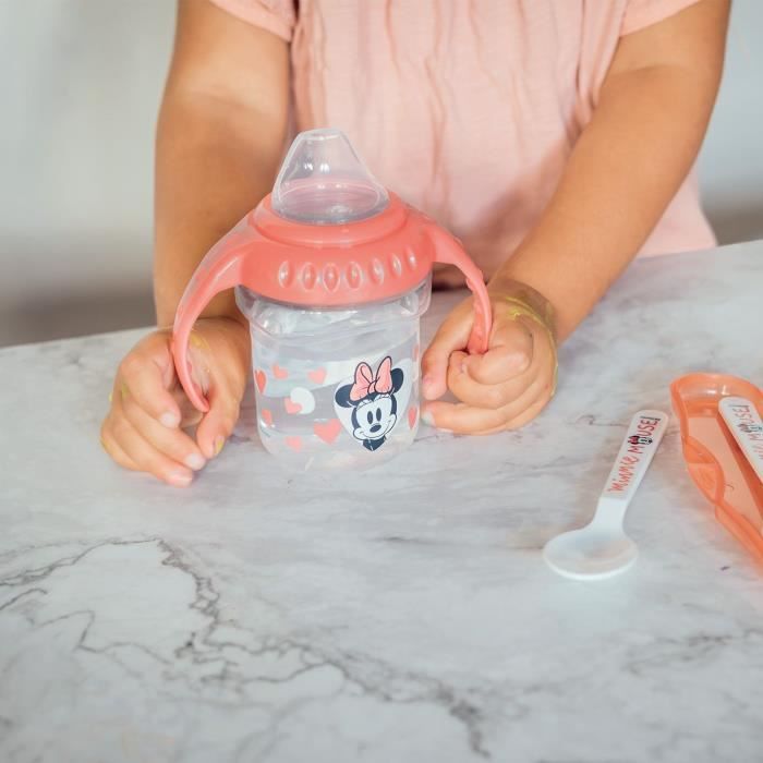 THERMOBABY MINNIE 1st age meal pack - 1 nibbler + 1 bowl + 1 cup with handle + 2 spoons