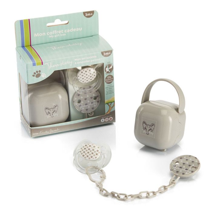 Biberon heater + 230ml glass bottle + bottle bottle + Dosseuse box of milk + bib + box lollipop box