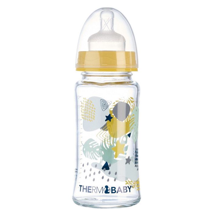 Biberon heater + 230ml glass bottle + bottle bottle + Dosseuse box of milk + bib + box lollipop box