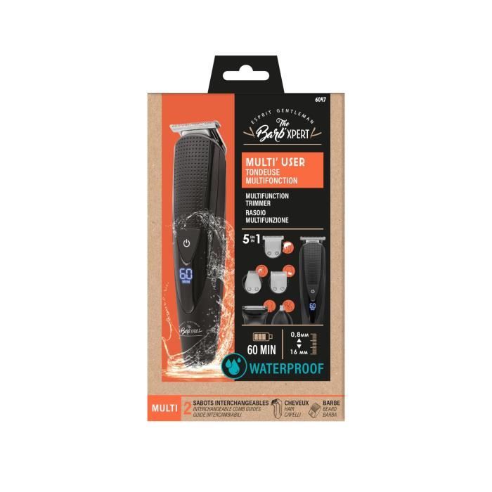 THE BARB' XPERT 6047 5 in 1 trimmer - Multifunction - With beard foil shaver