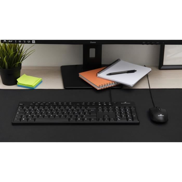 Keyboard - BLUESTORK - MEDIA OFFICE - Wired - Azerty - Windows Compatible - Black