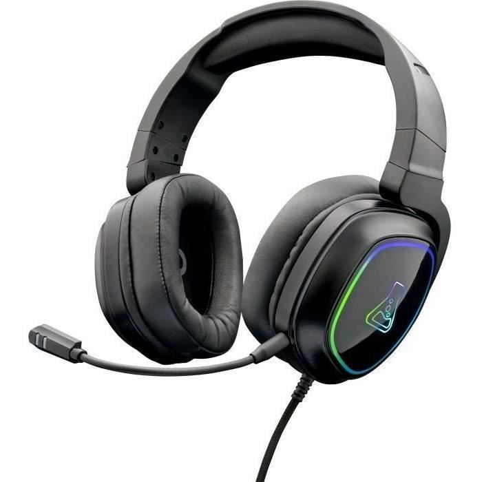 Gaming Helmet RGB The G -LAB - PC compatible, PS4, Xboxone - Black
