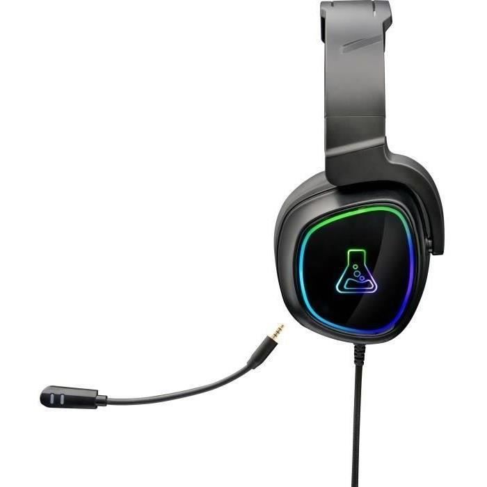 Gaming Helmet RGB The G -LAB - PC compatible, PS4, Xboxone - Black
