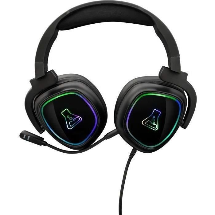 Gaming Helmet RGB The G -LAB - PC compatible, PS4, Xboxone - Black