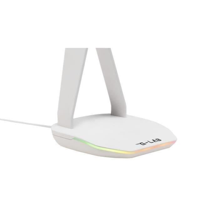 Headphone/Headset Stand - THE G-LAB - K-STAND HYDROGEN - 2 USB ports - White