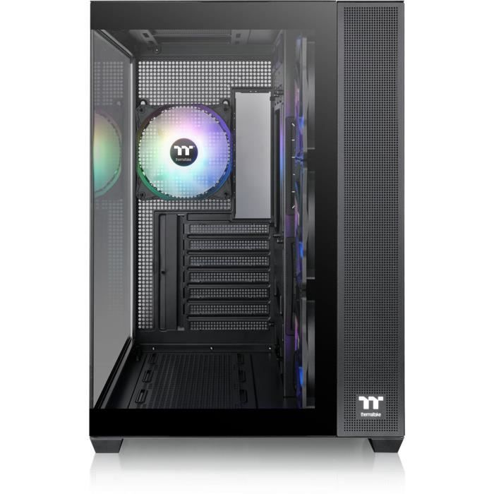 PC Case - THERMALTAKE - View 380 TG ARGB - Mid Tower - ATX - Tempered Glass - Black