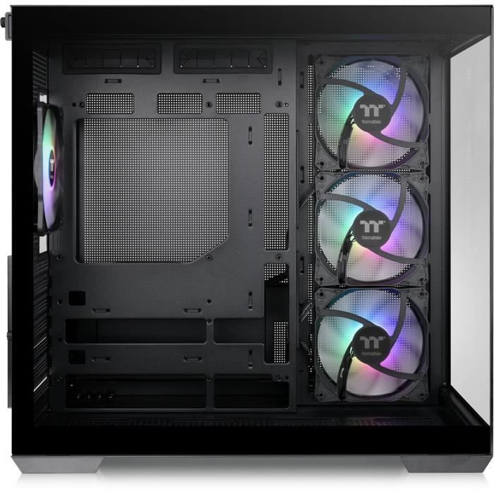 PC Case - THERMALTAKE - View 380 TG ARGB - Mid Tower - ATX - Tempered Glass - Black