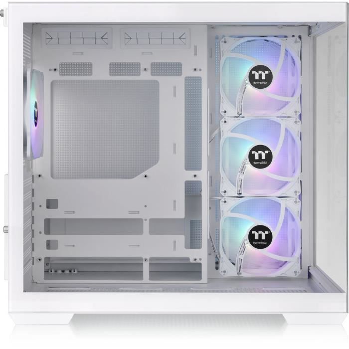 PC case - THERMALTAKE - View 380 TG ARGB Snow - Mid tower - ATX - Tempered glass - White