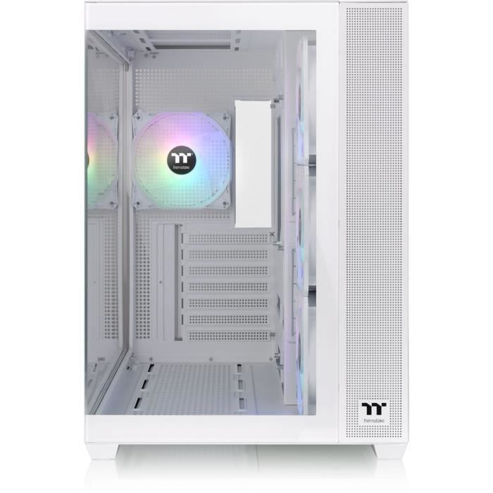PC case - THERMALTAKE - View 380 TG ARGB Snow - Mid tower - ATX - Tempered glass - White