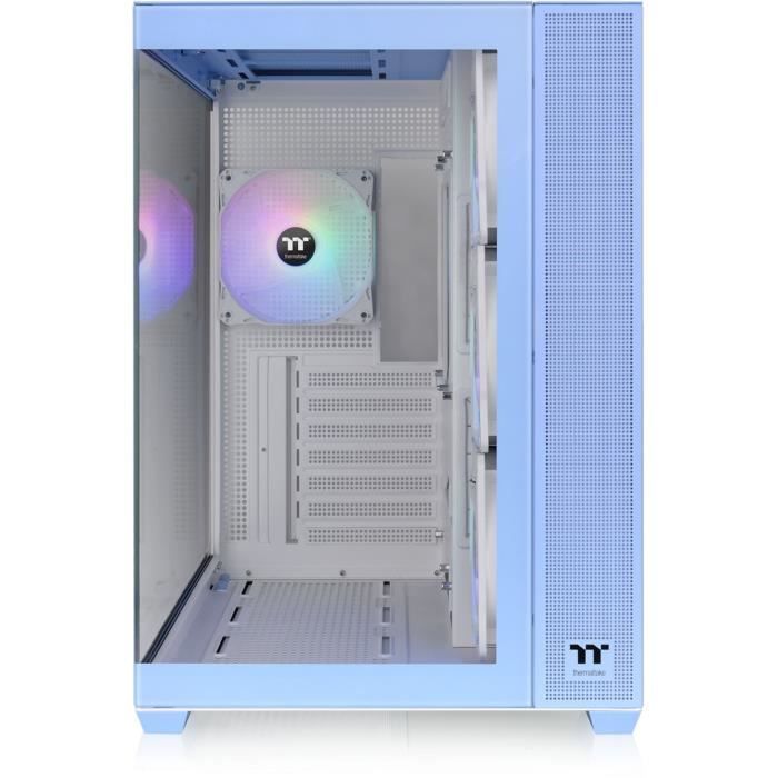 PC case - THERMALTAKE - View 380 TG ARGB Hydrangea Blue - Mid tower - ATX - Tempered glass - Blue