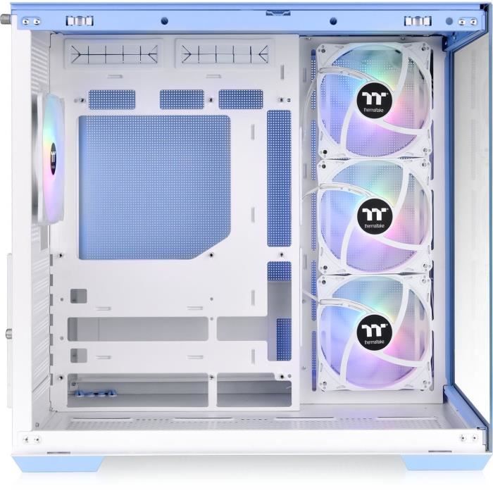 PC case - THERMALTAKE - View 380 TG ARGB Hydrangea Blue - Mid tower - ATX - Tempered glass - Blue