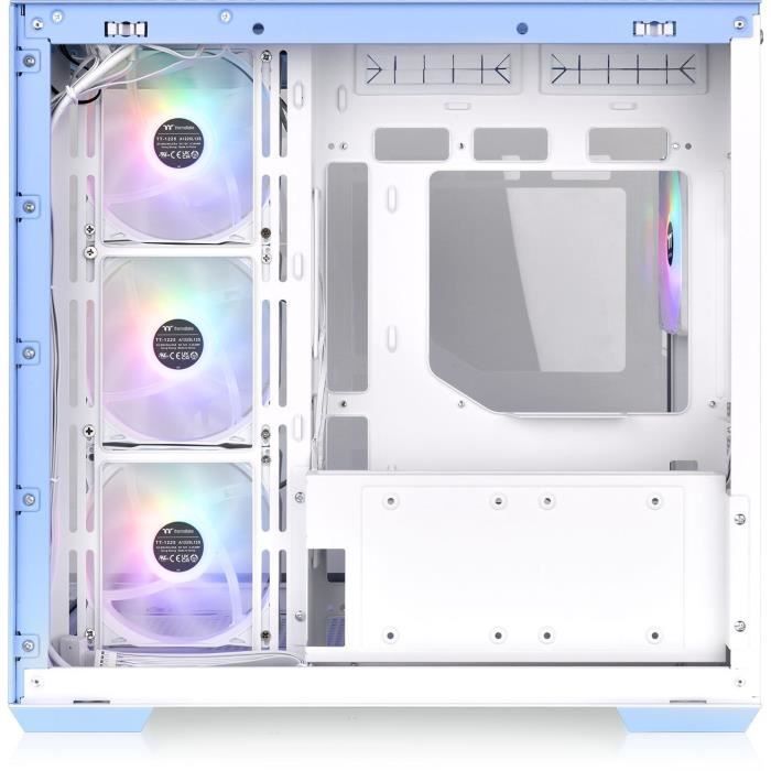 PC case - THERMALTAKE - View 380 TG ARGB Hydrangea Blue - Mid tower - ATX - Tempered glass - Blue