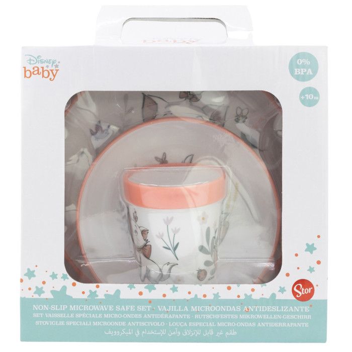 THERMOBABY ARISTOCHAT 3-piece meal set: Plate, bowl and cup