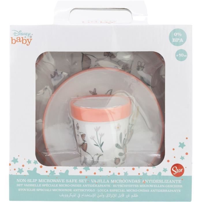 THERMOBABY ARISTOCHAT 3-piece meal set: Plate, bowl and cup
