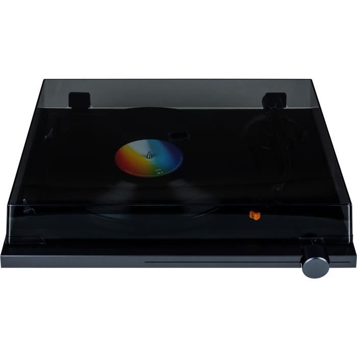 THOMSON TT700 - Premium 33 and 45 rpm vinyl turntable - AT91 Audio Technica playhead - Antiskating - Black