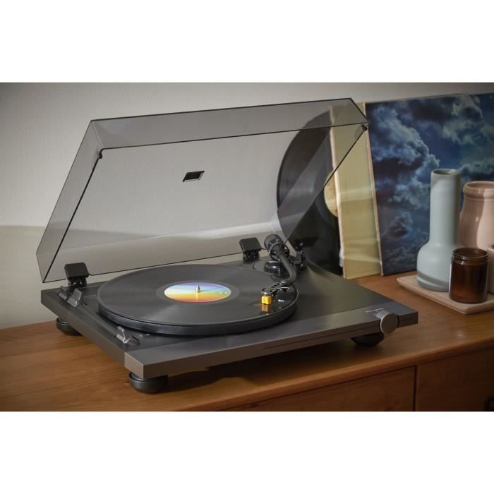 THOMSON TT700 - Premium 33 and 45 rpm vinyl turntable - AT91 Audio Technica playhead - Antiskating - Black