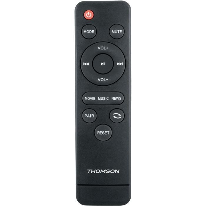 Soundbar - THOMSON - Black - Bluetooth 5.3, 120W, ARC/CEC TV input, USB, Equalizer, Remote control, 230V power supply