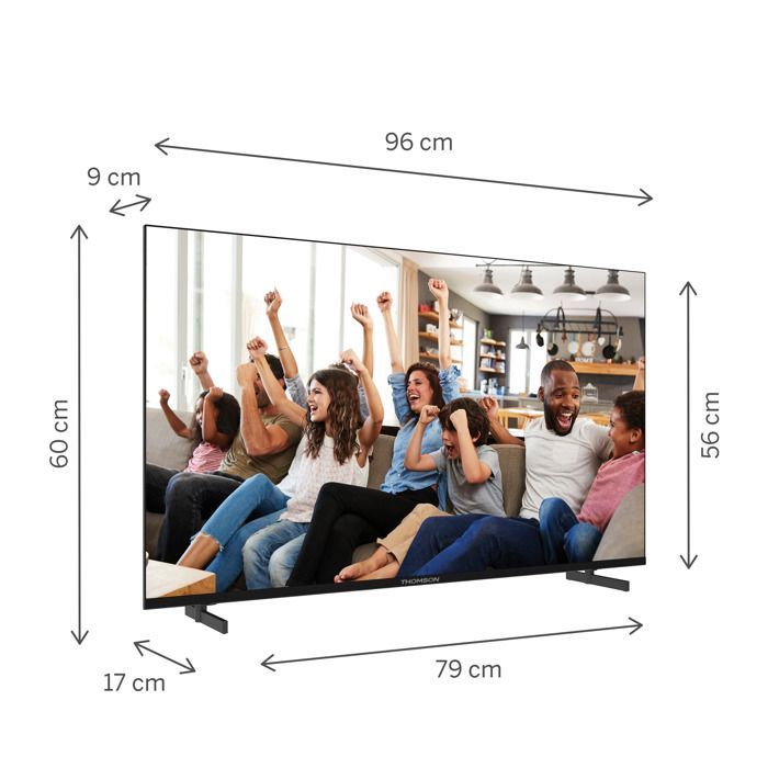 Thomson 43UG4S14 - 43 (109 cm) LED TV - 4K UHD - Google TV - 2xHDMI 2.0 + 2x HDMI 2.1
